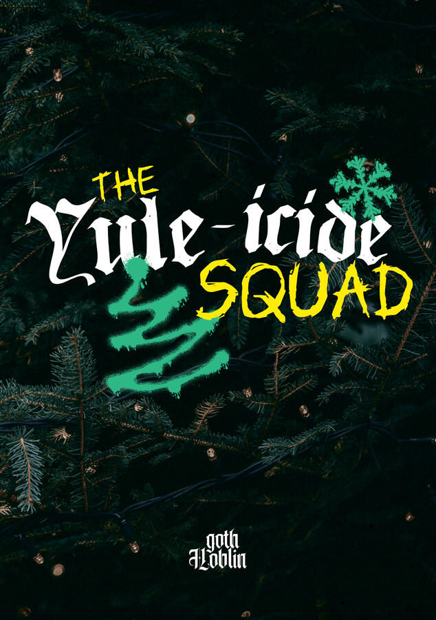 The Yule-icide Squad cover design